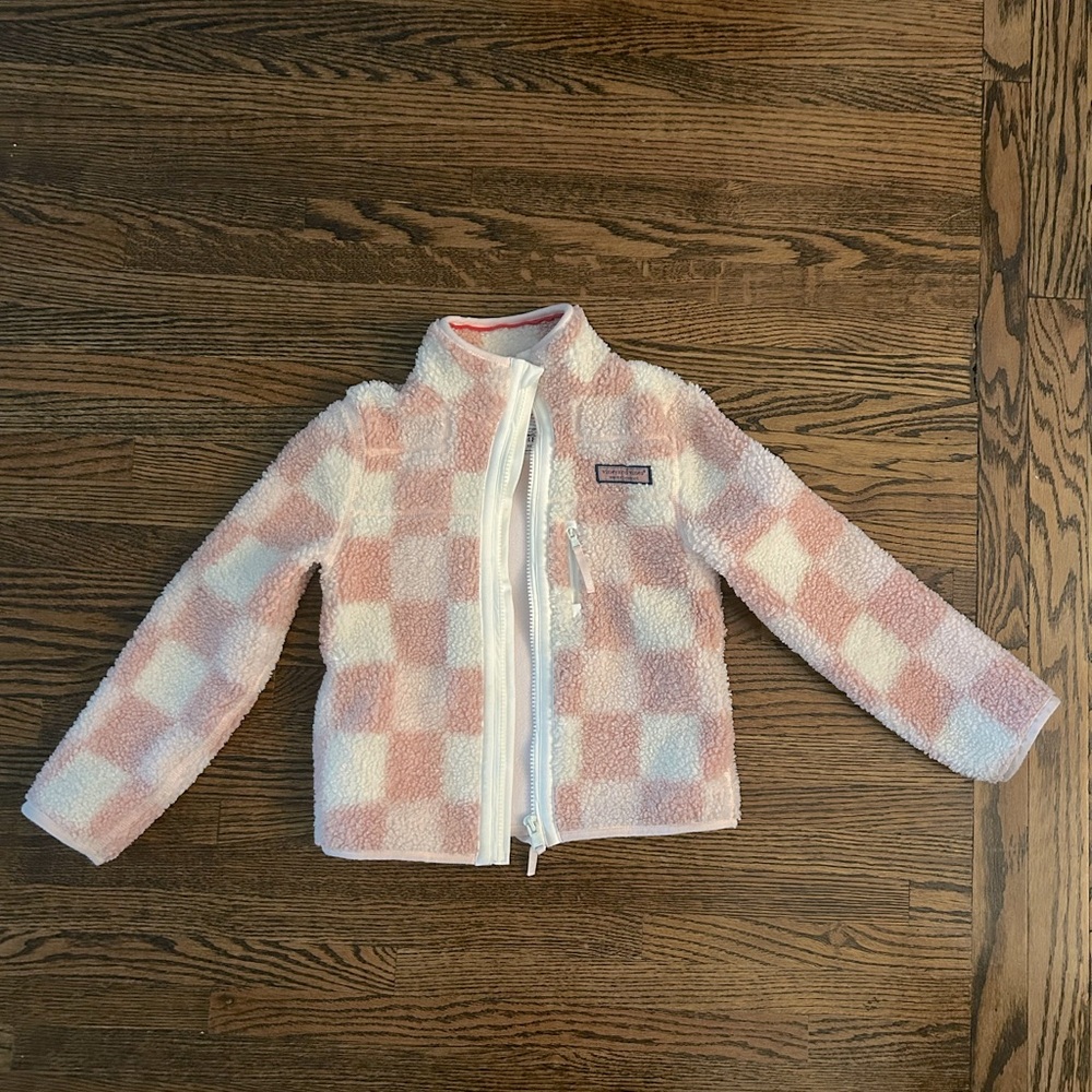 Vinyard Vines Girls Checkered Supershep Jacket